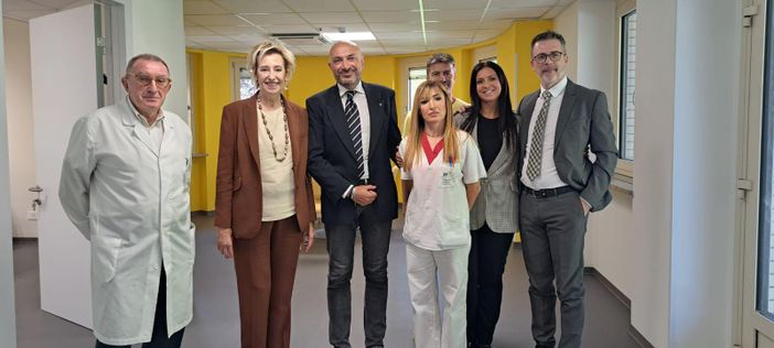 Forza Italia Valle d'Aosta: sopralluoghi di Letizia Moratti all'ospedale Parini e al J.B. Féstaz e di Maurizio Gasparri alla Cogne Acciai Speciali