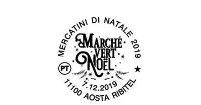 Il Marche Vert Noel ha in suo annullo filatelico Il Marche Vert Noel ha in suo annullo filatelico