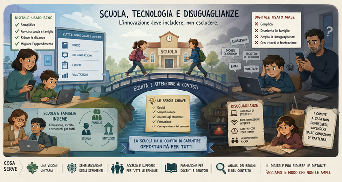 Scuola, tecnologia e disuguaglianze: riflessioni su una trasformazione che chiede più attenzione
