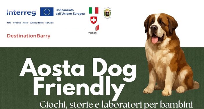 Per “AOSTA DOG FRIENDLY” due laboratori gratuiti per bambini dedicati al cane: primo appuntamento sabato 6 dicembre