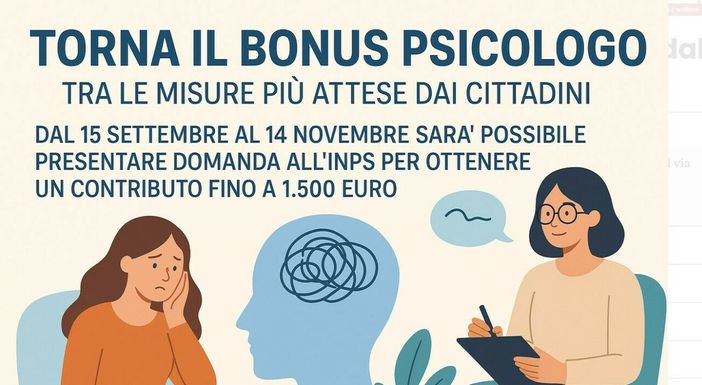 Bonus psicologo, requisiti e modalità per fare domanda