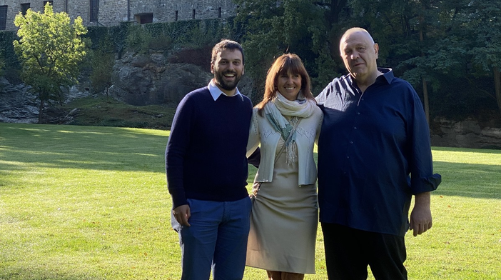 A sn l'ex assessore Marco Carrel A sn l'ex assessore Marco Carrel