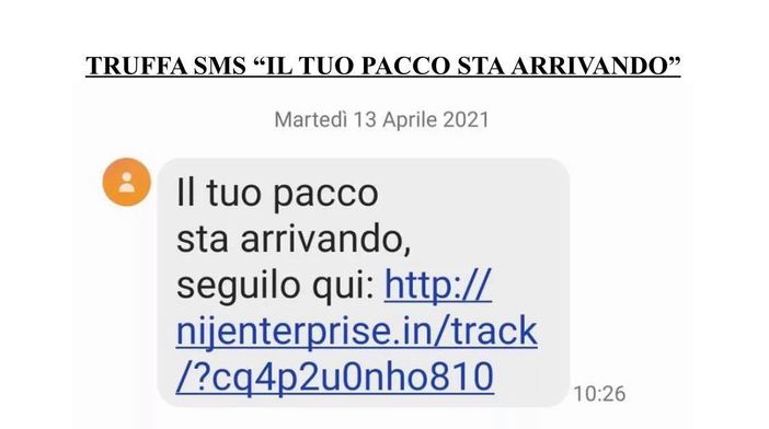 Attenzione al 'pacco truffa' che arriva in sms Attenzione al 'pacco truffa' che arriva in sms