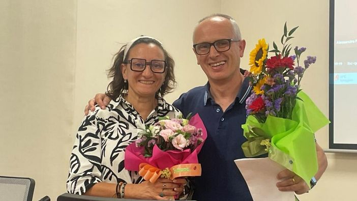 Mauro Tamborin e Simona D'Agostino della segreteria