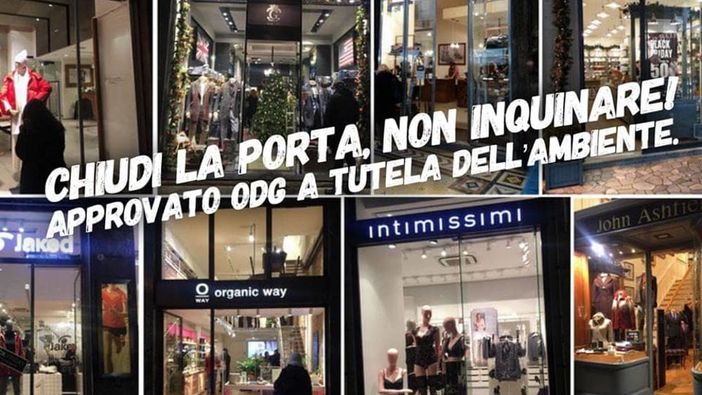 In tanti comuni approvati ordini del giorno contro le porte spalancate dei negozi in inverno In tanti comuni approvati ordini del giorno contro le porte spalancate dei negozi in inverno