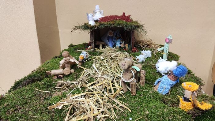 All'Istituto Don Bosco di Chatillon il presepe del riciclo