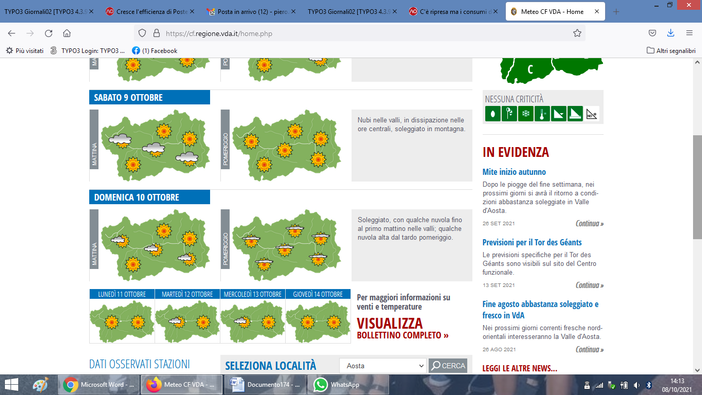 Infografica Centro Multifunzionale Regione autonoma Valle d'Aosta