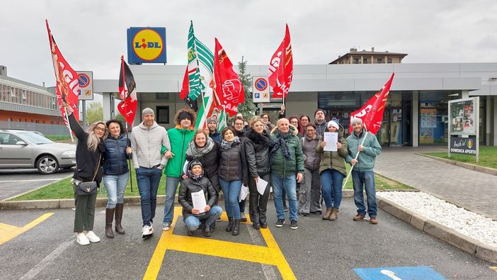 Foto della preecedente giornata di sciopero