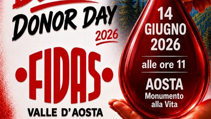 Giornata Mondiale del Donatore di Sangue 2026: il volontariato che costruisce comunità e futuro in Valle d’Aosta