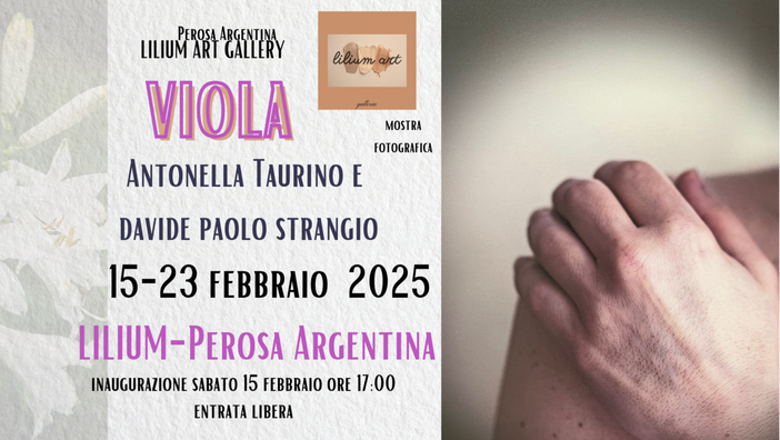 "VIOLA", la prima mostra che celebra la fotografia arriva da LILIUM, per San Valentino