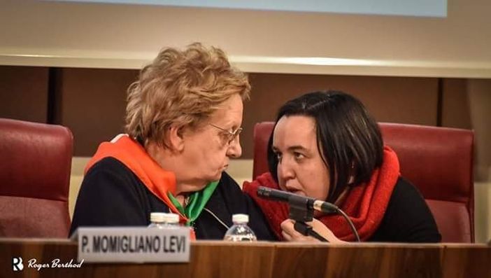 Carla Nespolo con Erika Guichardaz, vive presidente Anpi Valle d'Aosta