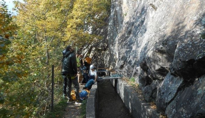 Partenza dell'arrampicata