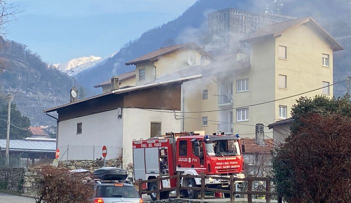 L'intervento dei Vigili del fuoco a Pont-Saint-Martin questa mattina L'intervento dei Vigili del fuoco a Pont-Saint-Martin questa mattina