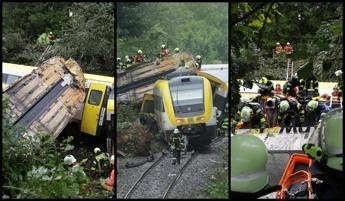 Germania, deraglia treno con un centinaio di passeggeri: &quot;Almeno 4 morti e 34 feriti&quot;