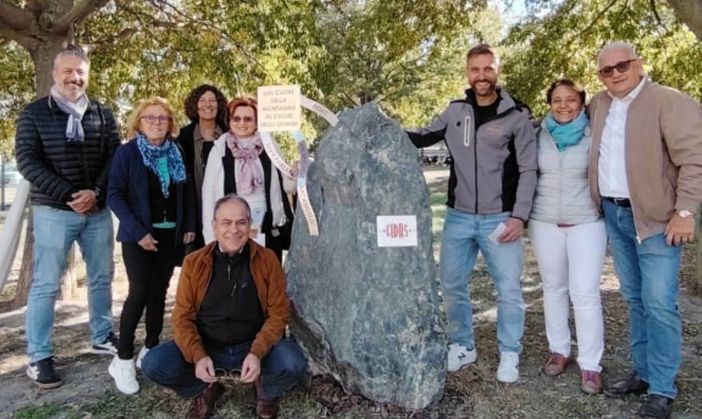 Il direttivo Fidas e Sonny Perino (terzo da ds)