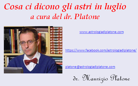 L'OROSCOPO NEL MESE DI LUGLIO L'OROSCOPO NEL MESE DI LUGLIO
