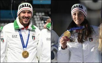 Milano Cortina, Ghiotto e Vittozzi portabandiera nella cerimonia di chiusura: chi sono i due olimpionici azzurri