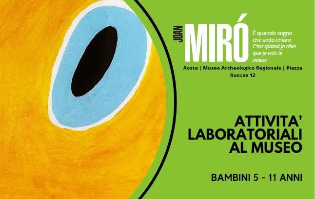 Attività per famiglie alla mostra Joan Miró