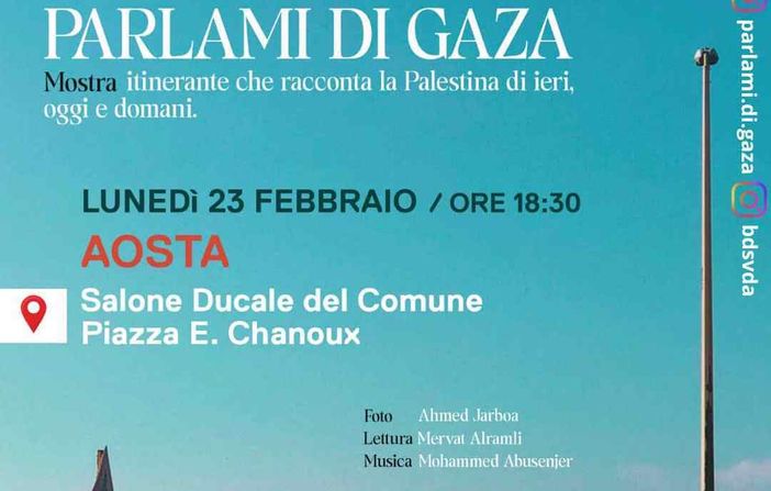 Parlami di Gaza ad Aosta Parlami di Gaza ad Aosta