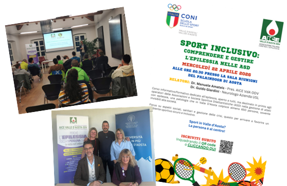 In Valle d’Aosta cresce la rete dell’inclusione contro l'epilessia, informazione e formazione al centro dell’azione AICE In Valle d’Aosta cresce la rete dell’inclusione contro l'epilessia, informazione e formazione al centro dell’azione AICE