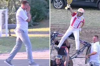 Jokic in lacrime dopo il trionfo... nell'ippica Jokic in lacrime dopo il trionfo... nell'ippica