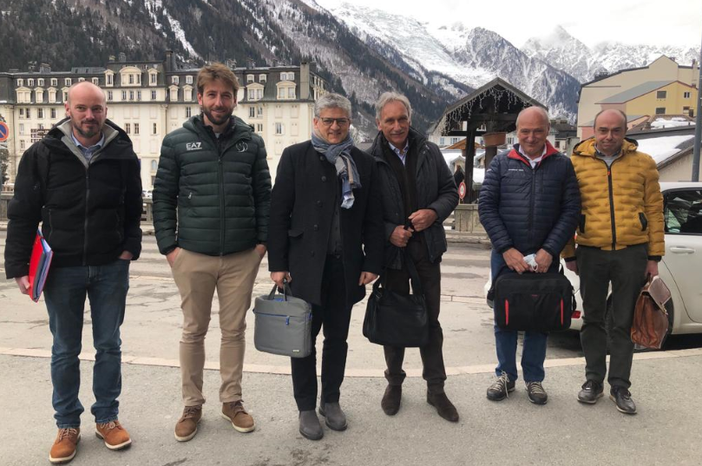 Luigi Bertschy, il terzo da sn. Luigi Bertschy, il terzo da sn.