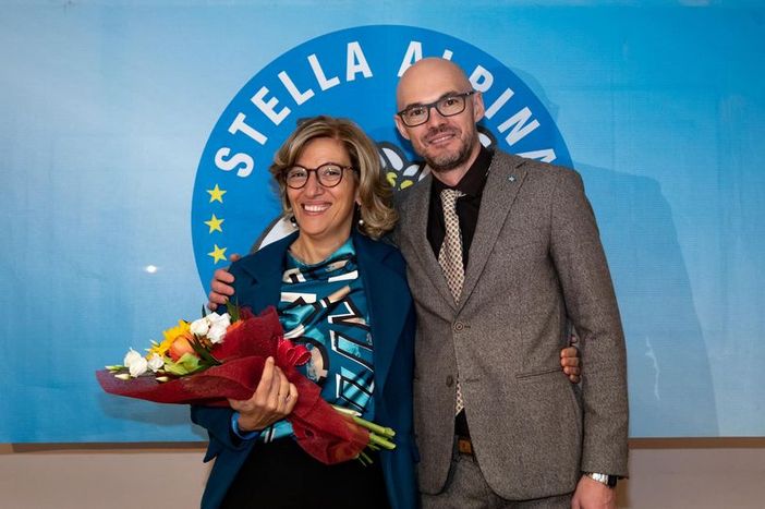Luisa Anna Trione e Ronny Borbey, rispettivamente Presidente e Segretario di Stella Alpina Luisa Anna Trione e Ronny Borbey, rispettivamente Presidente e Segretario di Stella Alpina