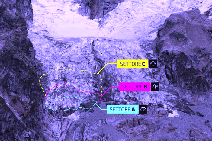 Il Ghiacciaio di Planpincieux si raffredda e rallenta la discesa Il Ghiacciaio di Planpincieux si raffredda e rallenta la discesa