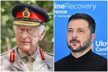 Zelensky ringrazia re Carlo: "Una vera fonte d'ispirazione"