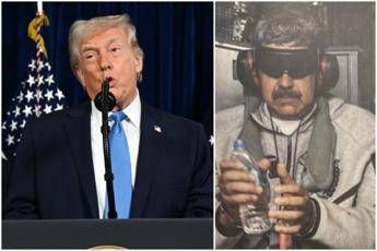 Venezuela, Trump posta foto Maduro ammanettato su nave Usa: andrà a Guantanamo