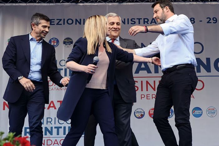 Salvini Lupi Tajani Meloni stangano la Petite Patrie Salvini Lupi Tajani Meloni stangano la Petite Patrie