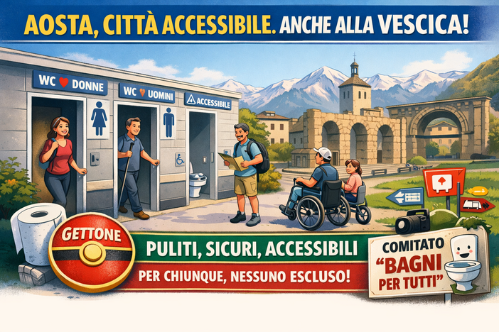Aosta, città accessibile. Anche alla vescica