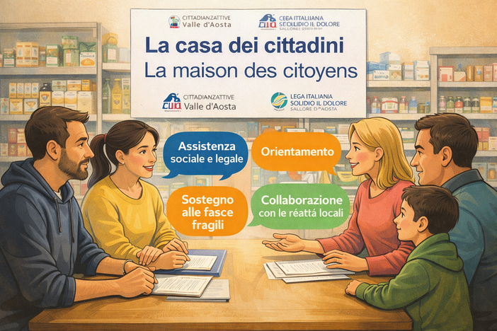 Ad Aosta 'costruita' la Casa dei Cittadini, quando l’aiuto diventa sistema