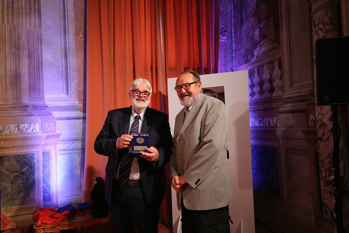 Alexis Betemps (dx.) al Premio Rigoni Stern