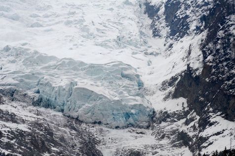 Glacier des Bossons que les deux randonneurs ont trouvé la mort. Photo d'archives. Glacier des Bossons que les deux randonneurs ont trouvé la mort. Photo d'archives.