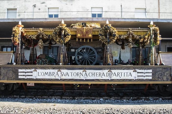 Sul primo binario della Stazione ferroviaria, il prossimo 10 ottobre e sarà visitabile dalle ore 9 del mattino sino alle 18. E' il  vagone ferroviario che, dal 29 ottobre 1921 al 2 novembre,  trasportò da Aquileia a  Roma la salma del Milite Ignoto