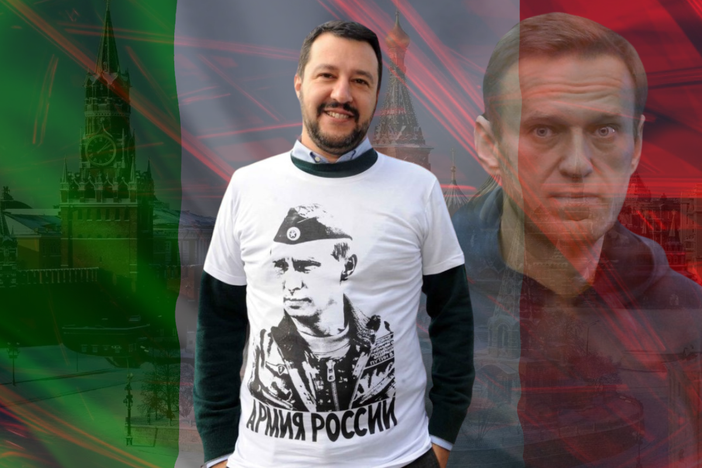 Vecchie Maglie, Vecchie Alleanze: Il Silenzio su Navalny e il Ricordo di Salvini in T-shirt di Putin (foto tratta dal politicoweb.it)