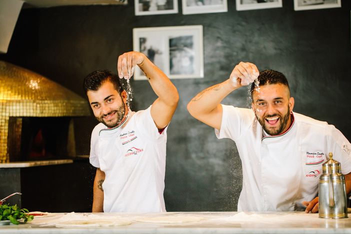 I fratelli Saulle al lavoro