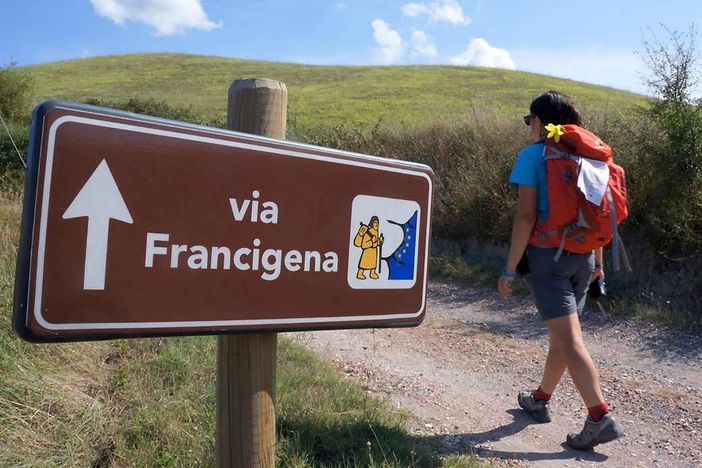 LILT e Les Amis de la Via Francigena con il ‘pellegrino della salute’  Filippo Arcelloni