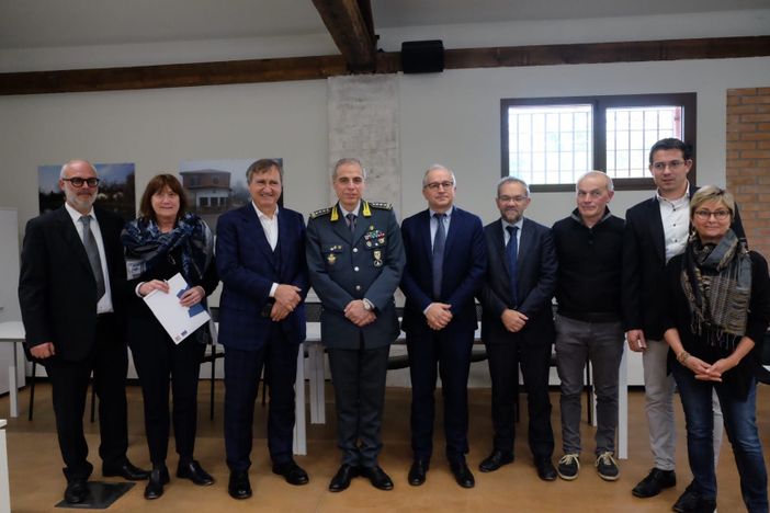 Ornella Badéry (a sinistra) e Cristina Ronc a Forte Marghera Ornella Badéry (a sinistra) e Cristina Ronc a Forte Marghera