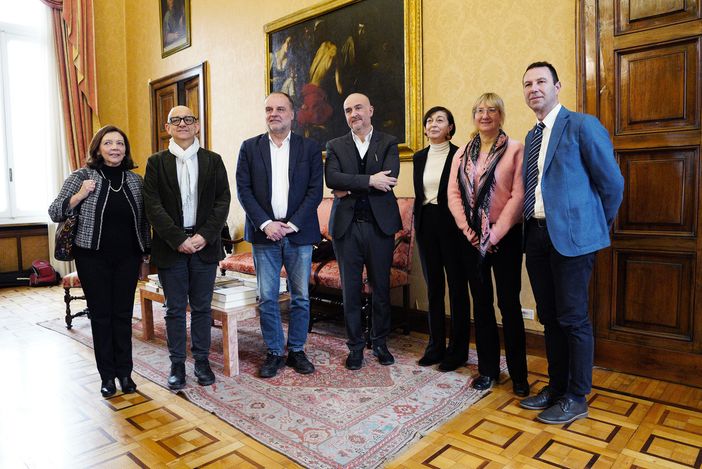 Da sx M. Tarenghi, F. Pennarola, S. Geuna, N.Perullo, D. Converso, L. Valle, S. Corgnati Da sx M. Tarenghi, F. Pennarola, S. Geuna, N.Perullo, D. Converso, L. Valle, S. Corgnati