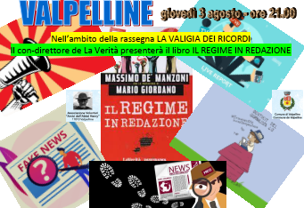 Massimo de Manzoni, che presenta il suo libro REGIME IN REDAZIONE Massimo de Manzoni, che presenta il suo libro REGIME IN REDAZIONE