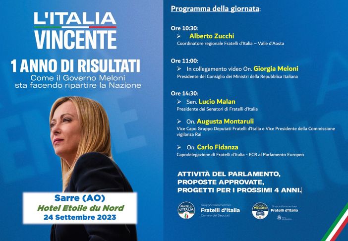 Collegamento in diretta con Giorgia Meloni