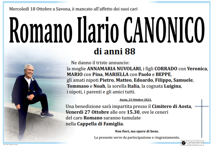 In tanti piangono Ilario Canonico: Il precursore del commercio moderno e maestro della gentilezza