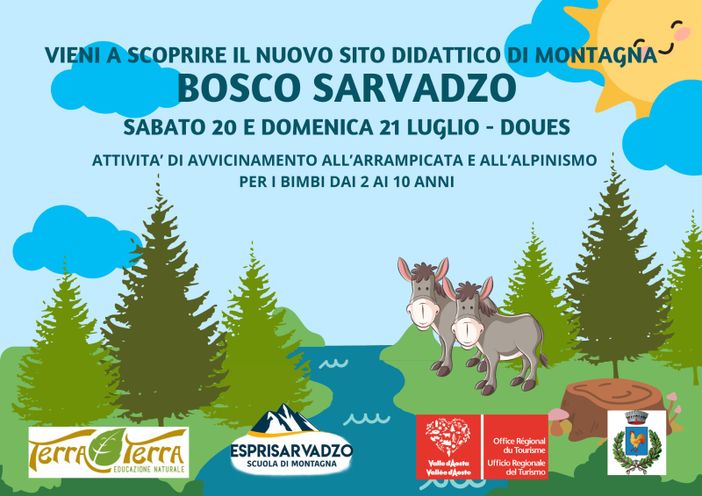 A Doues "Il Bosco Sarvadzo", un nuovo spazio di apprendimento