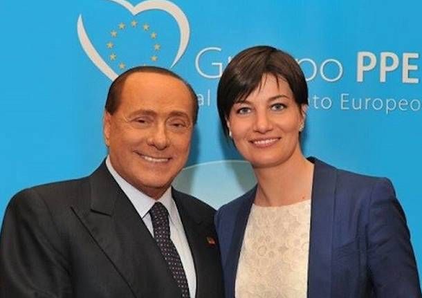 Lara Comi con Silvio Berlusconi Lara Comi con Silvio Berlusconi