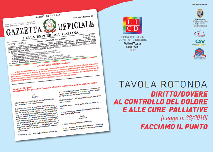 I diritti ed i doveri al controllo del dolore e delle cure palliative I diritti ed i doveri al controllo del dolore e delle cure palliative