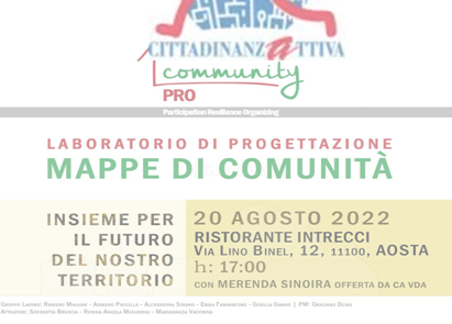 Cittadinanzattiva VdA progetta mappe di comunità e forma Attivatori Civici Cittadinanzattiva VdA progetta mappe di comunità e forma Attivatori Civici