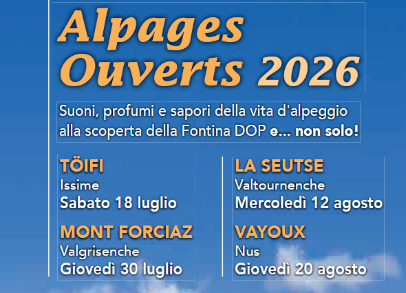Alpages Ouverts 2026, quattro giornate negli alpeggi per riscoprire l'anima della Valle d'Aosta Alpages Ouverts 2026, quattro giornate negli alpeggi per riscoprire l'anima della Valle d'Aosta