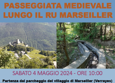 Passeggiata medievale lungo il Ru Marseiller Passeggiata medievale lungo il Ru Marseiller